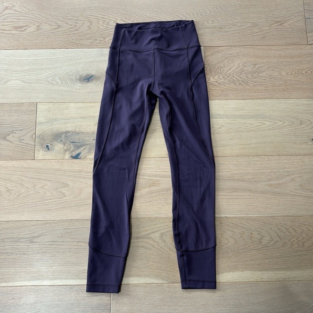 Purple Lulu 7/8 legging